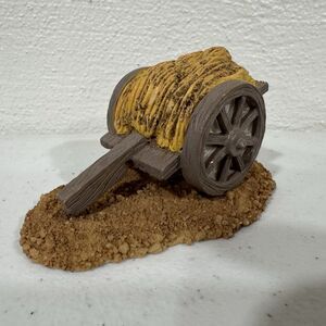 Christmas Nativity Hay Wagon Figurine - Holiday Village Decoration